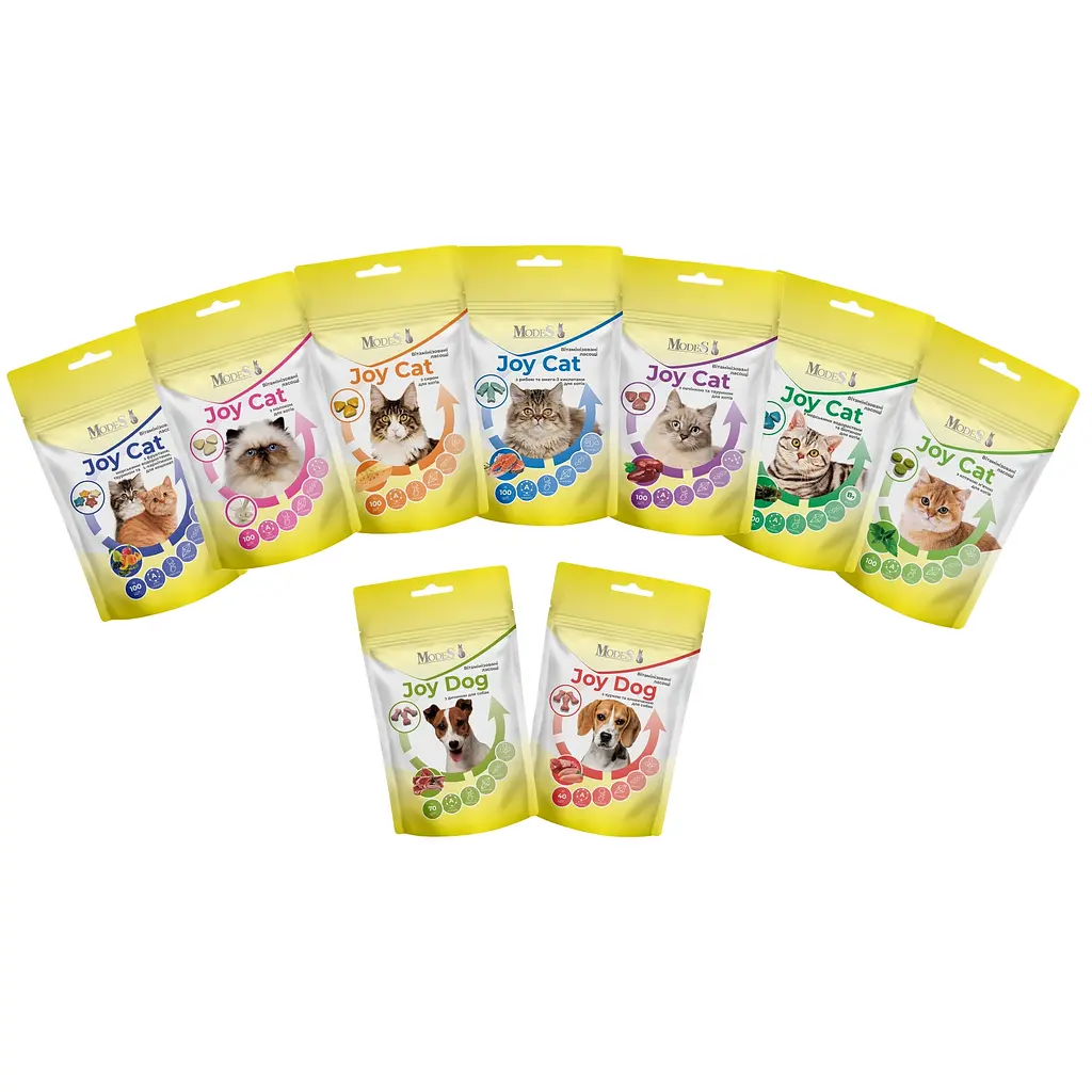 Ласощі вітамінізовані Modes Joy Cat з печінкою і таурином для котів 35 г - фото 3