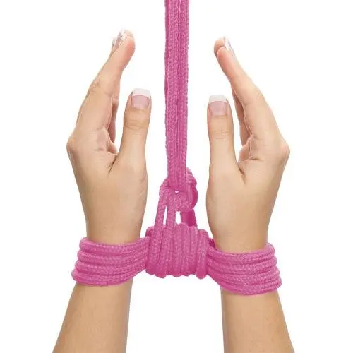 Мотузка для звязування LoveToy Fetish Bondage Rope, 10 м, рожева - фото 2