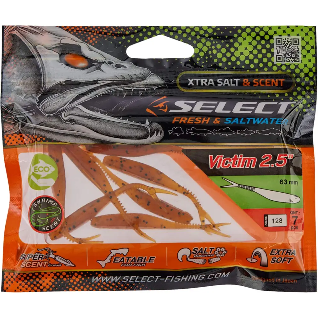 Силікон рибальський Select Victim V-Tail 2.5" 128 (7 шт/уп) (1870.74.24) - фото 2