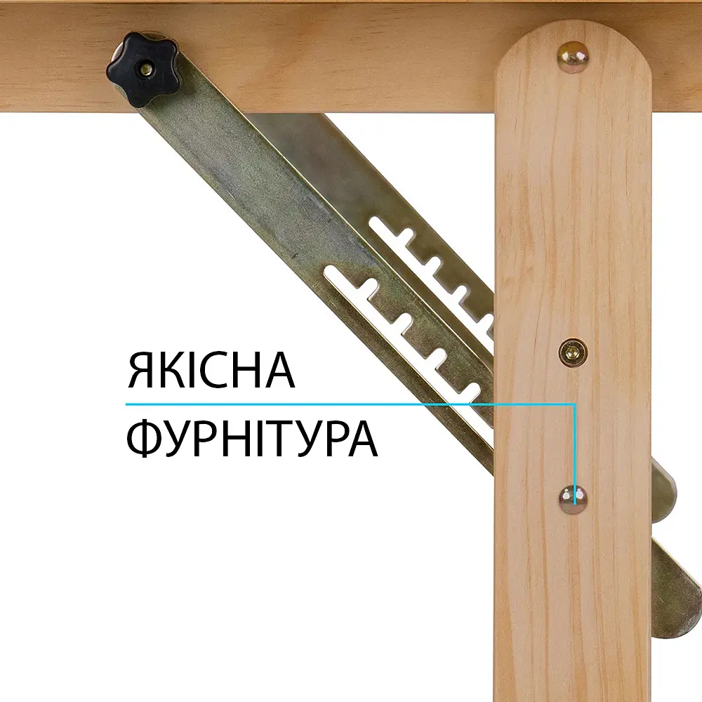 Дерев'яний художній, креслярський стіл 6061, 90х71х75см, висота 95см MEEDEN - фото 6