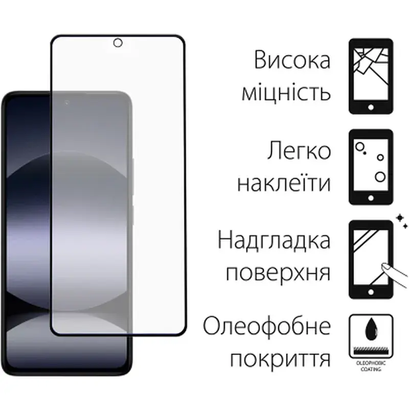 Скло захисне Dengos Xiaomi Redmi Note 14 4G/5G Kit (DG-TGSCP-08) - фото 2