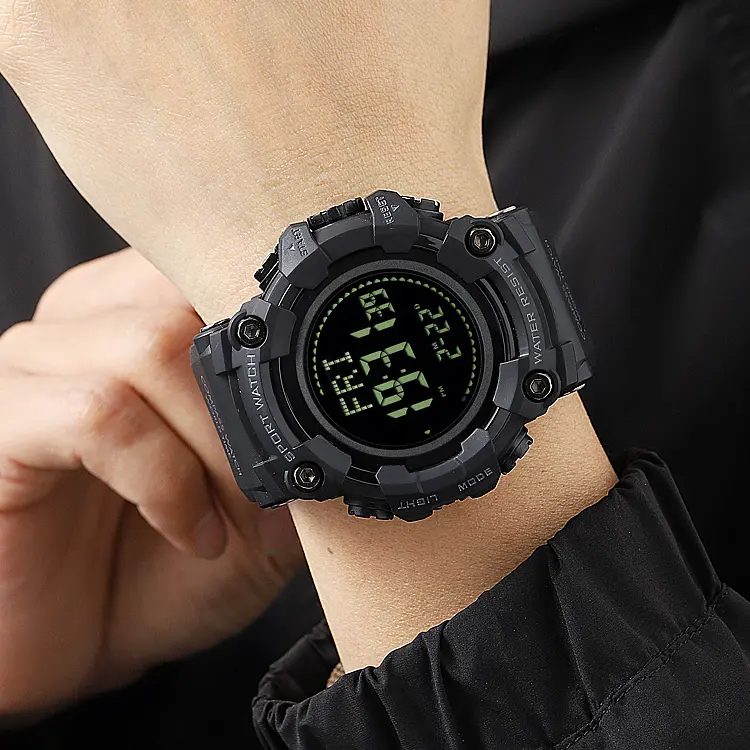 Чоловічий наручний годинник 2037BK Black Skmei acs0030369 - фото 4
