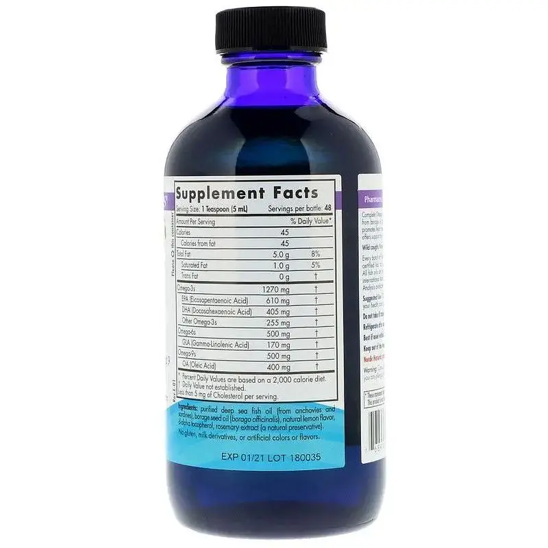 Омега 3 6 9 Nordic Naturals Complete Omega 1270 мг 237 мл смак лимона (NOR-02773) - фото 2