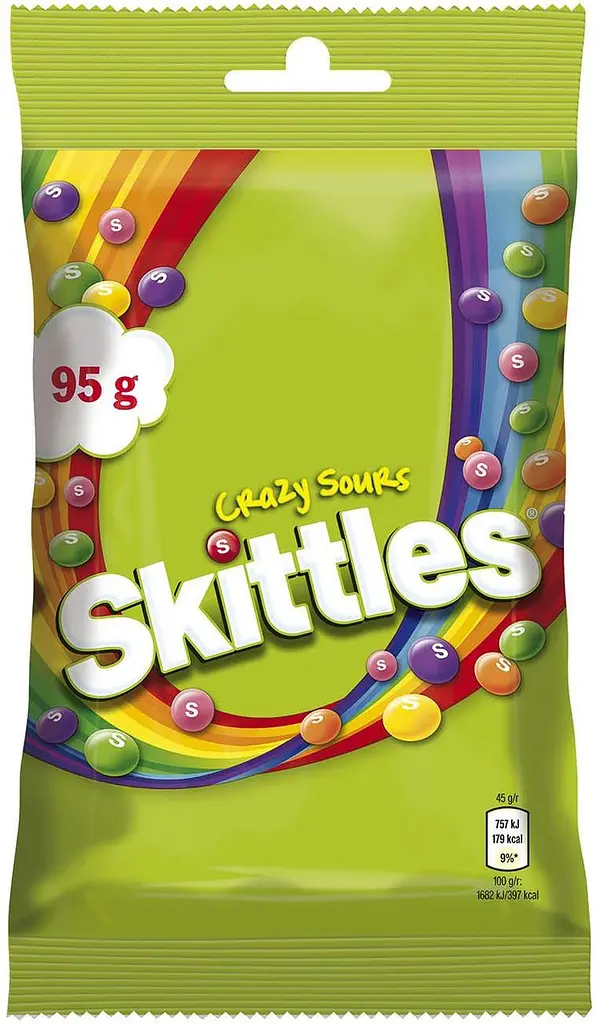 Упаковка драже Skittles BAG Кисломікс 95 г x 18 шт - фото 2