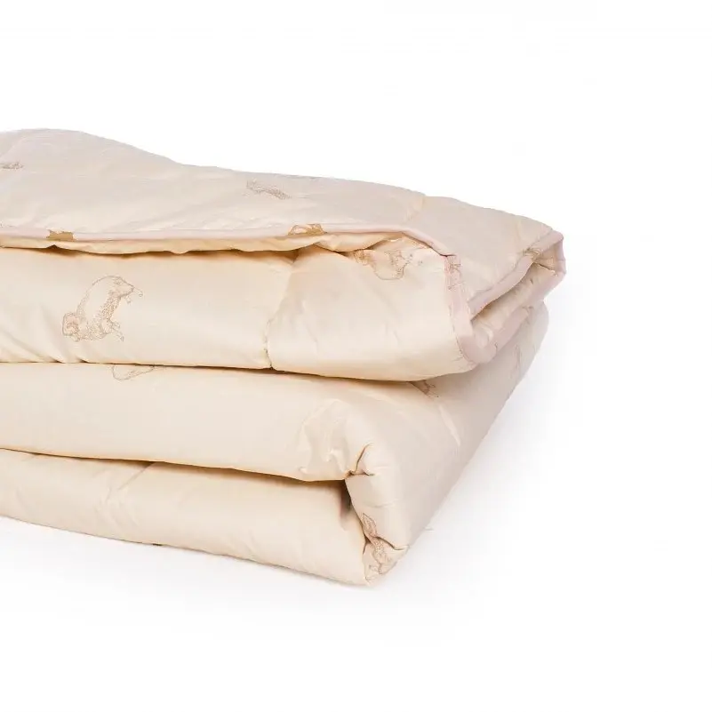 Набор MirSon шерсть №9564 Gold camel Wool лето одеяло 140х205 см + подушка белый (2200010806465) - фото 5