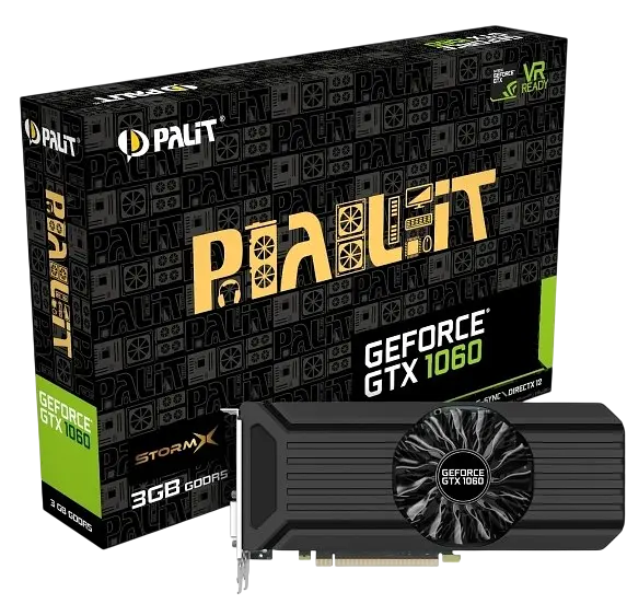 Відеокарта GeForce GTX 1060 3GB Palit StormX (NE51060015F9-1061F) Б/В - фото 4