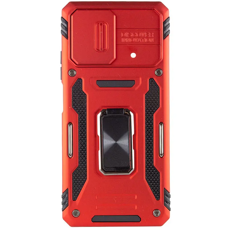 Ударостійкий чохол Camshield Army Ring для Xiaomi Poco X5 5G / Note 12 5G Червоний / Red - фото 2