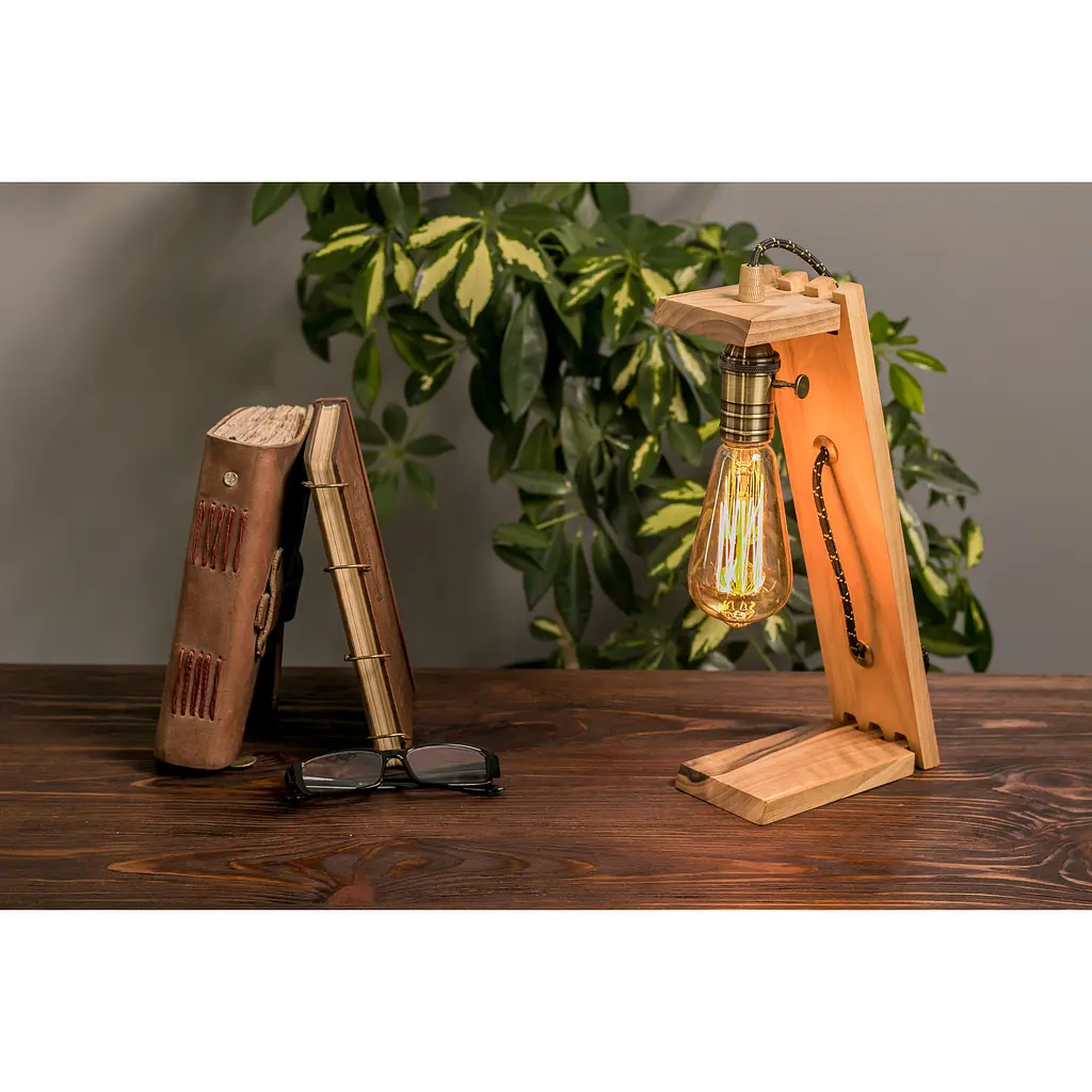 Настольная лампа EcoWalnut Лампа Эдисона (EW-16) - фото 4