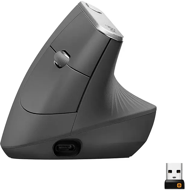 Миша Logitech MX Vertical Advanced Ergonomic Mouse Графітовий (910-005448)