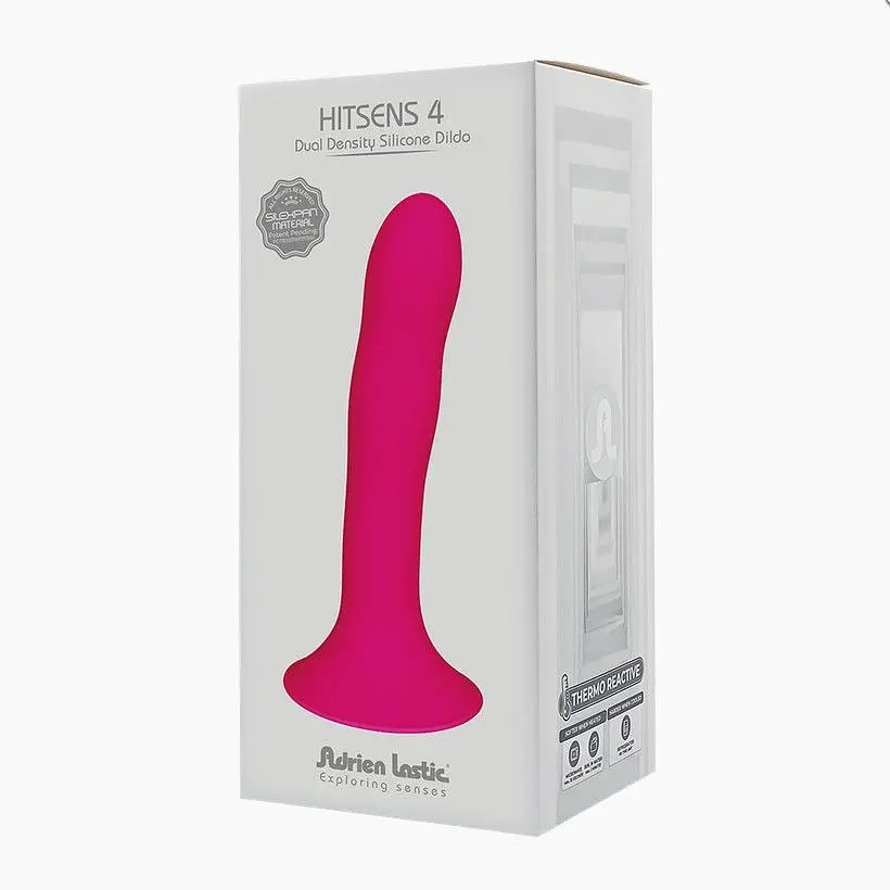 Ділдо з присоскою Adrien Lastic Hitsens 4, 17.8х3.7 см (рожевий) - фото 3