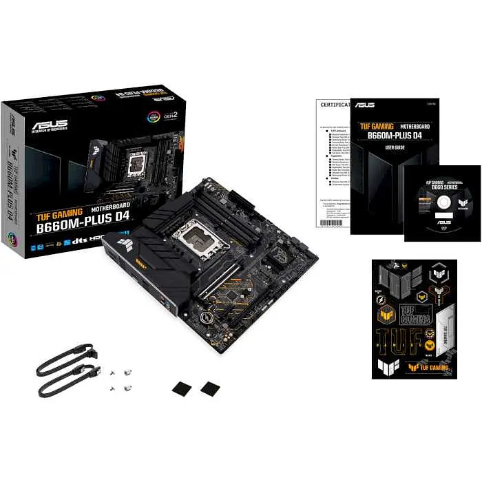 Материнська плата ASUS TUF Gaming B660M-PLUS D4 (TUF GAMING B660M-PLUS D4) (Socket 1700, Intel B660, Micro-ATX) Б/в - фото 6