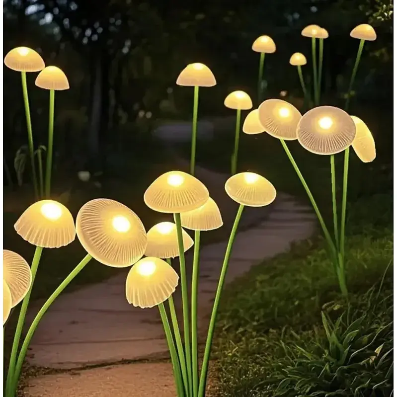 Світильник садовий Sun Lamp сонячний у формі грибів ww 10 LED 70 см водонепроникний 2 шт. - фото 3