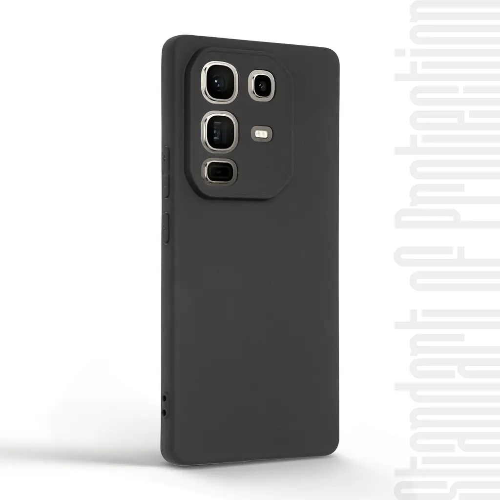 Чехол-накладка для смартфона Infinix Note 50 Pro 4G противоударный, силиконовый, термополиуретановый (ТПУ), с защитой камеры и корпуса, черный, защита всего корпуса, ArmorStandart (ARM84733) - фото 2