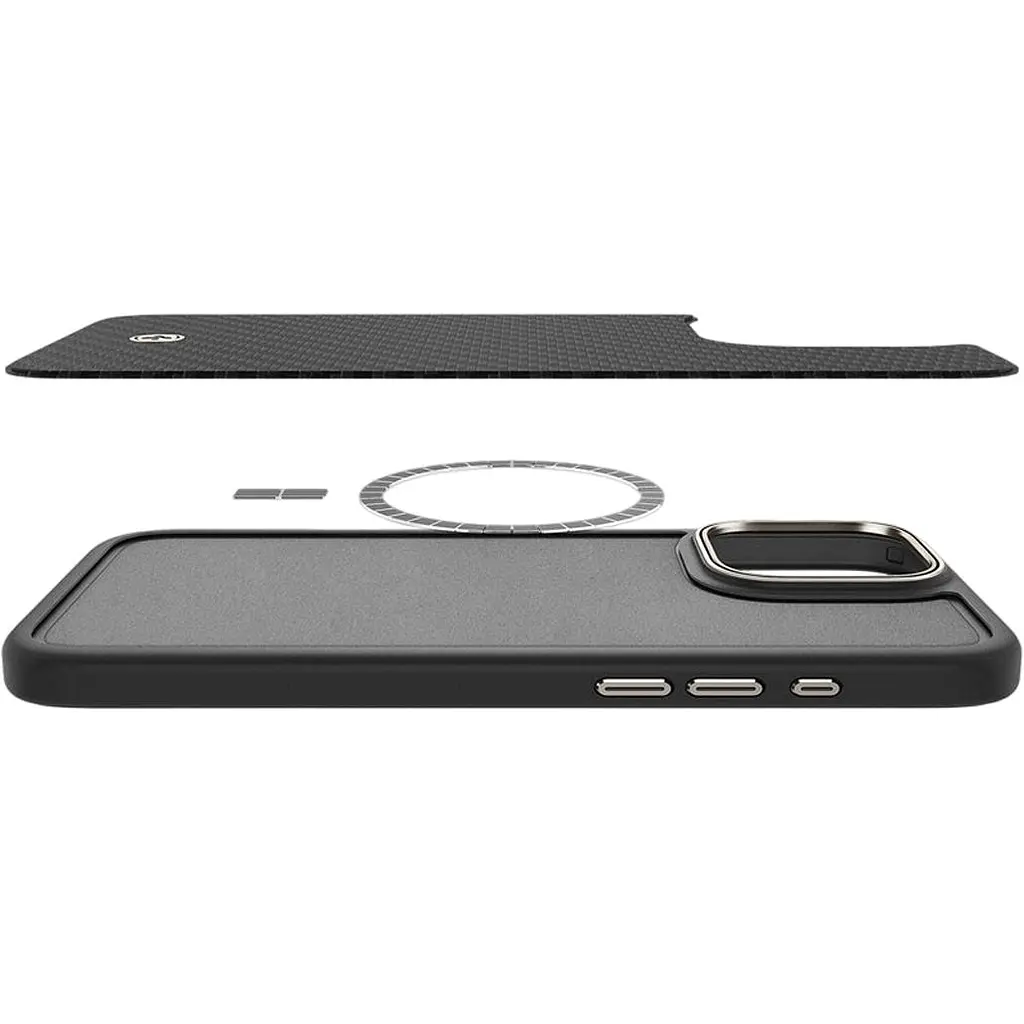 Чохол Spigen Enzo Aramid with MagSafe для Apple iPhone 16 Pro Max Black Natural (ACS08501) [117848] - фото 8