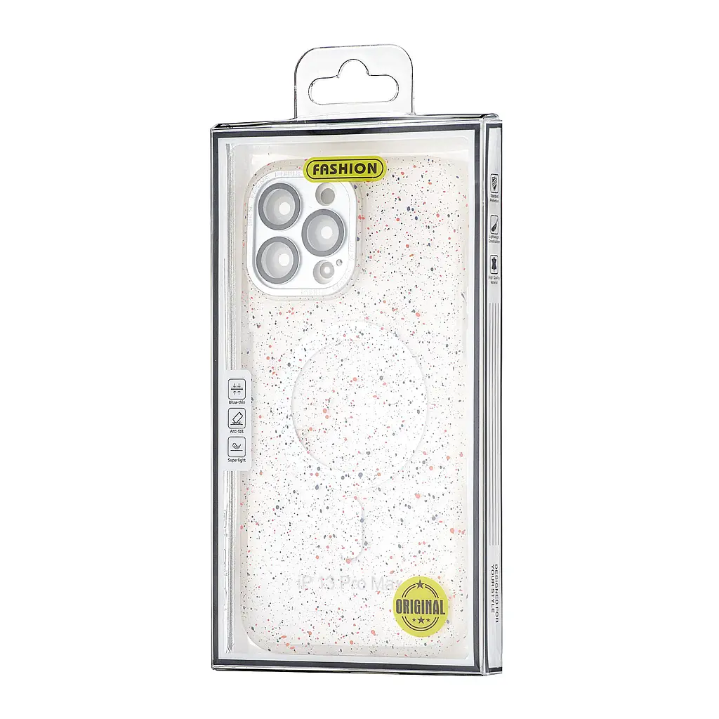 Чохол Splatter with MagSafe Protected Camera iPhone 13 Pro Max White - фото 2