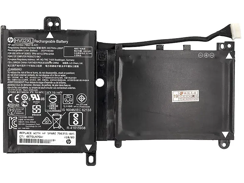 Акумулятор для ноутбуків HP Pavilion X360 11-K (HV02XL) 7.6V 32Wh (original) (NB461172) - фото 2