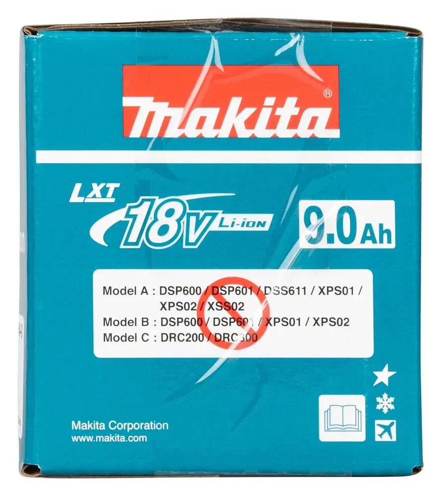 Акумулятор для продукції Makita LXT BL1890 (18 В, 9 А⋅год, 1915H4-0) - фото 8
