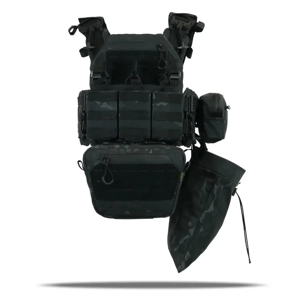Плитоноска Kiborg GU gen.2 + 6 підсумків Black Multicam (1000-k77002) - фото 6