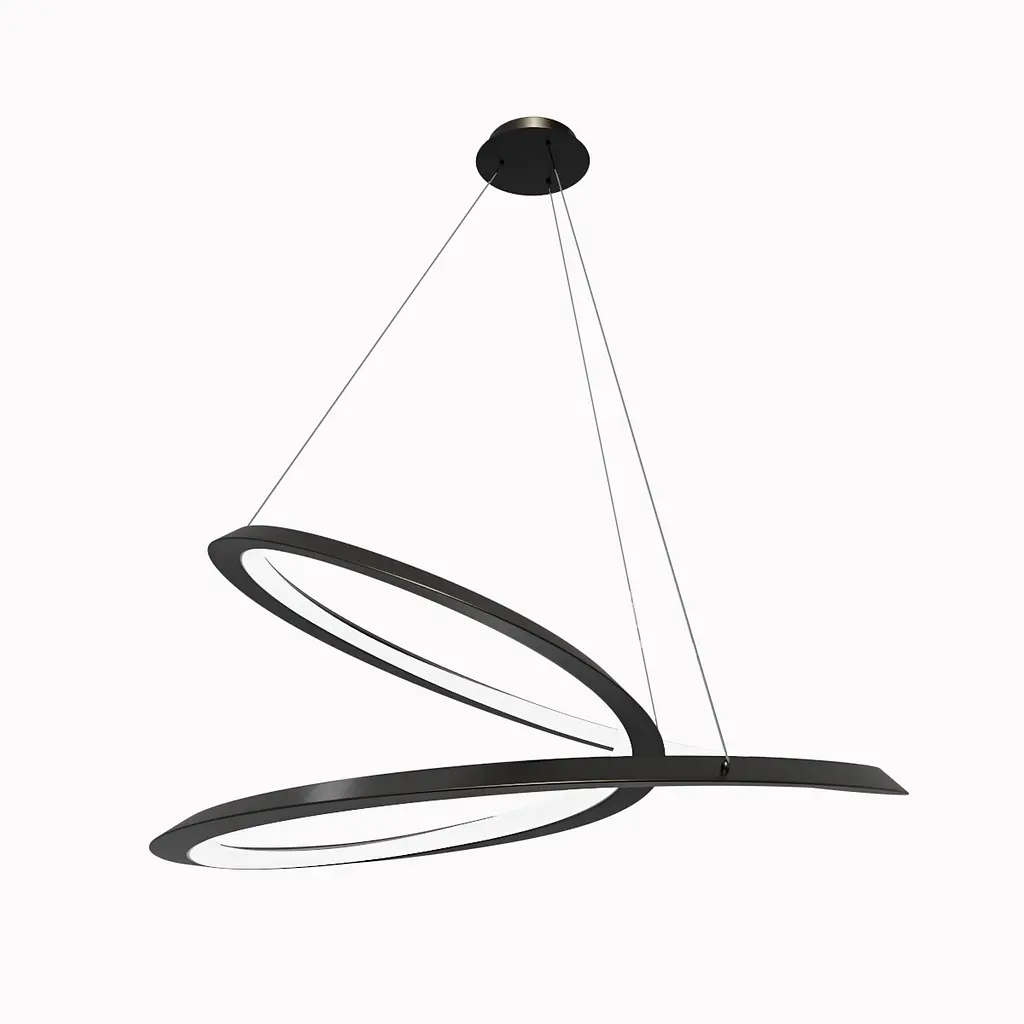 Люстра MJ-Light HELIX D800 4000K BK 12028 - фото 5