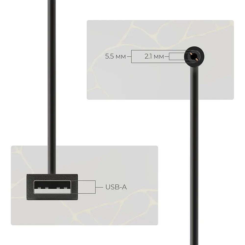 Кабель живлення ArmorStandart USB - DC 5.5x2.1 9V 0.8 м - фото 3