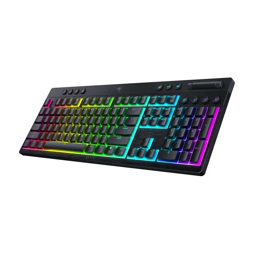 Клавіатура Razer BlackWidow V4 Low-Profile Wireless/Bluetooth/USB Green Switch UA Black (RZ03-05270100-R3M1) - фото 5