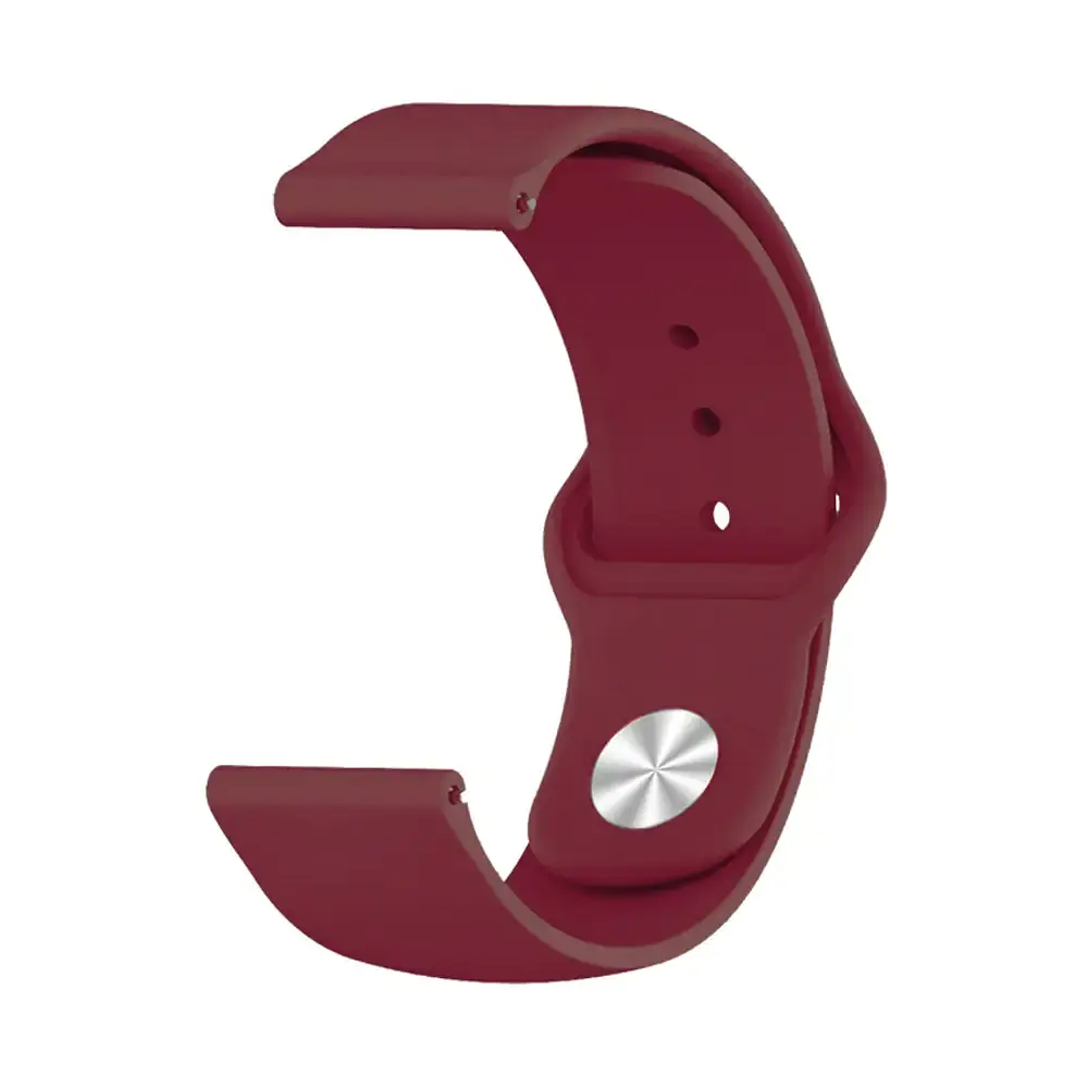 Універсальний ремінець Silicone Band для Xiaomi Amazfit Bip 20mm Marsala [71481] - фото 2