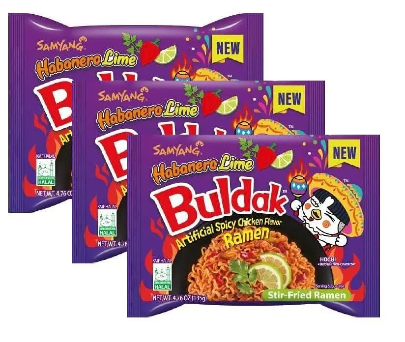 Локшина швидкого приготування Samyang Buldak Habanero Lime Flavour Instant Noodles 135г - фото 4