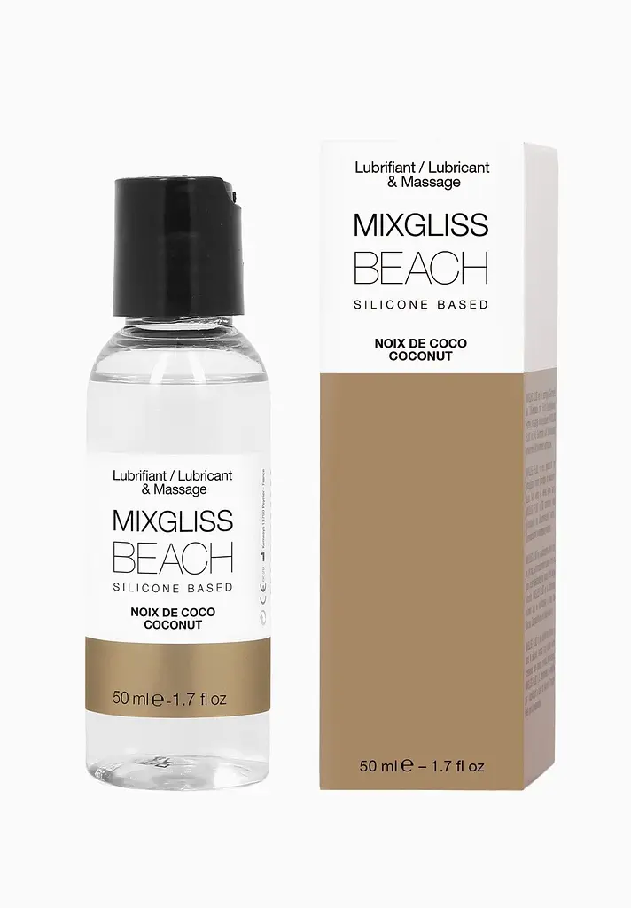 Лубрикант MixGliss Beach Noix De Coco - на силіконовій основі з ароматом кокосу, 50 мл - фото 2