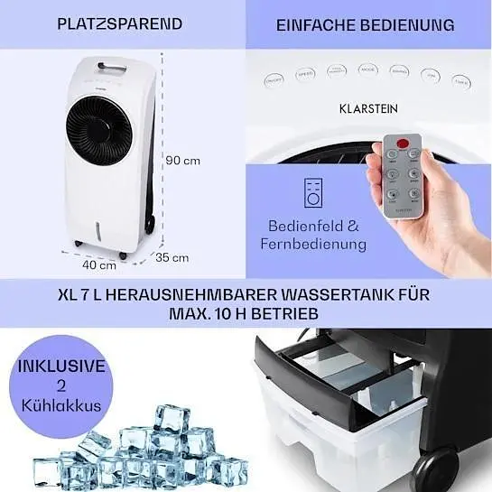 Мобильный вентилятор Klarstein Rotator 4 в 1 (10033547) - фото 6