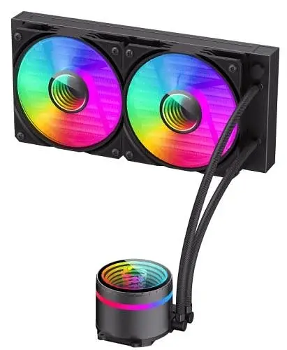 Система рідинного охолодження GameMax IceBurg 240 Infinity, Black - фото 2