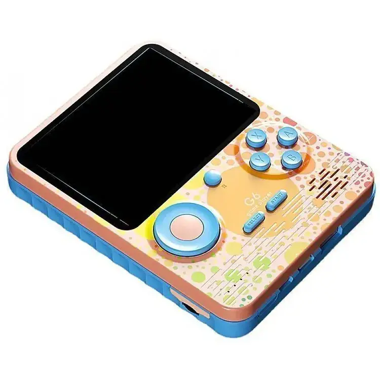 Ігрова консоль G6 портативна 3.5 дюйма 6000mAh pink - фото 8