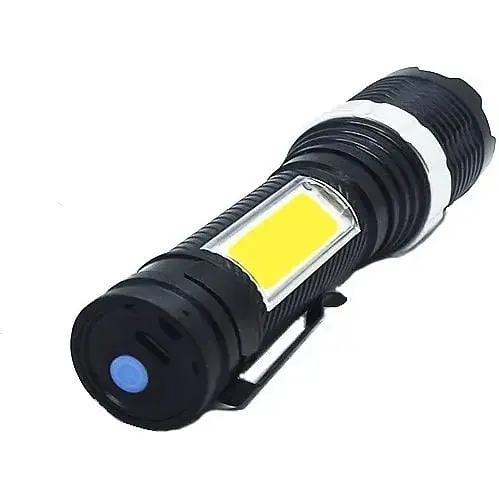 Аккумуляторный фонарь Police BL-659-XPE+COB светодиодный ручной с боковым светом - фото 5