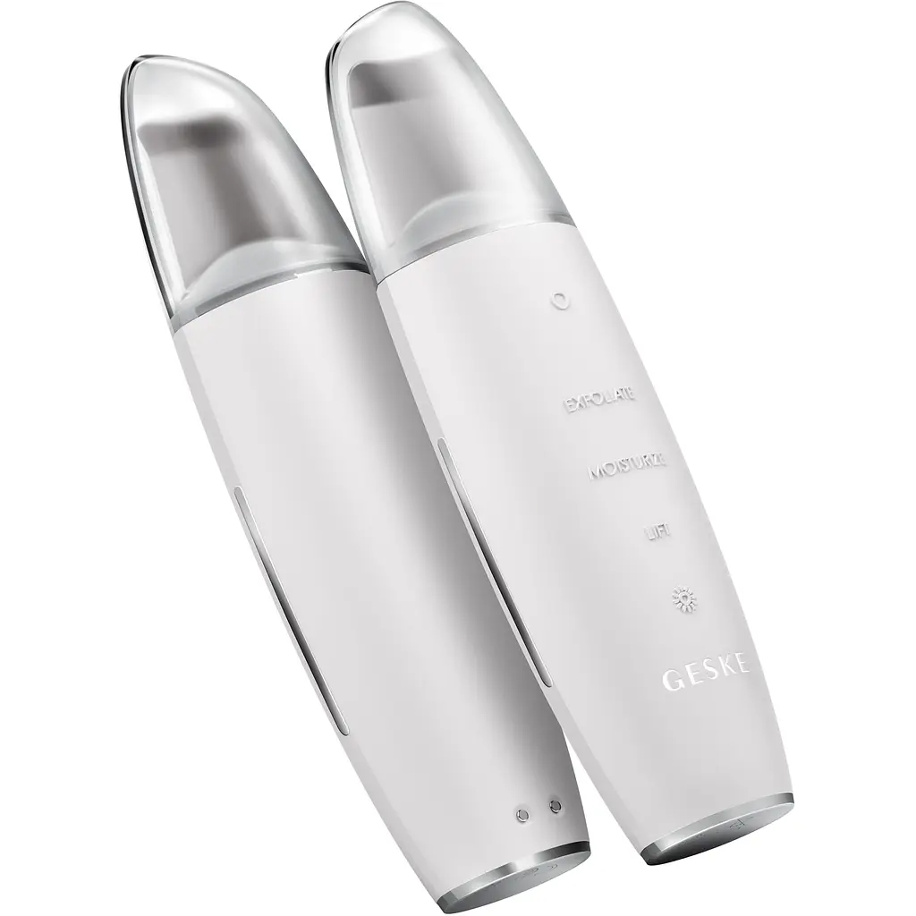 Мікрострумовий скрабер для шкіри та усунення чорних точок GESKE MicroCurrent Skin Scrubber & Blackhead Remover 9 в 1 білий - фото 2