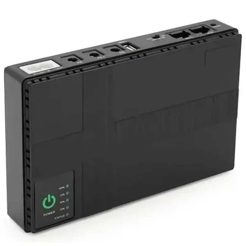 ДБЖ для роутера Merlion MINI DC1018P, 18W, Output: USB-5V, DC-5V/9V/12V, POE-15/24V, 1/2A, Li-ion 10400mAh, 160х105х32мм - фото 8
