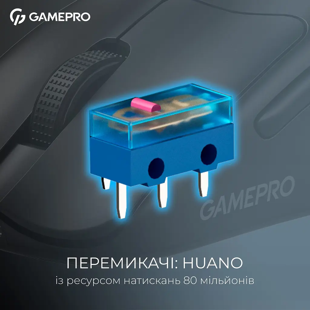 Миша GamePro Asgard Surt Wireless Black (GM017B) [140400] - фото 10