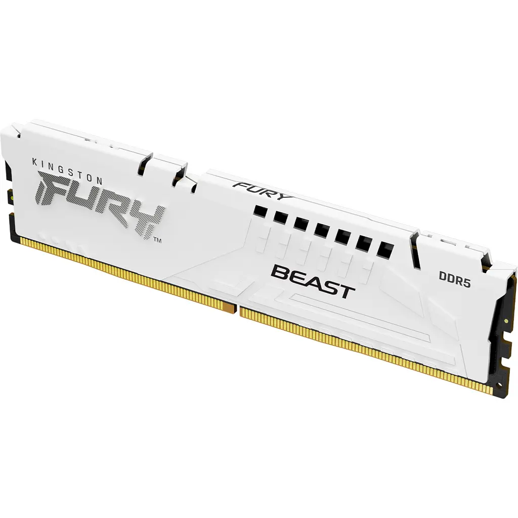 Модуль пам'яті для комп'ютера DDR5 16GB 5600 MHz FURY Beast White Kingston Fury (ex.HyperX) (KF556C36BWE-16) - фото 2