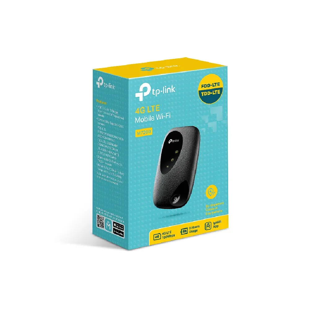 Мобільний Маршрутизатор M7200 N150, 4G/LTE, 2000мА*год TP-Link teh0017154 - фото 6