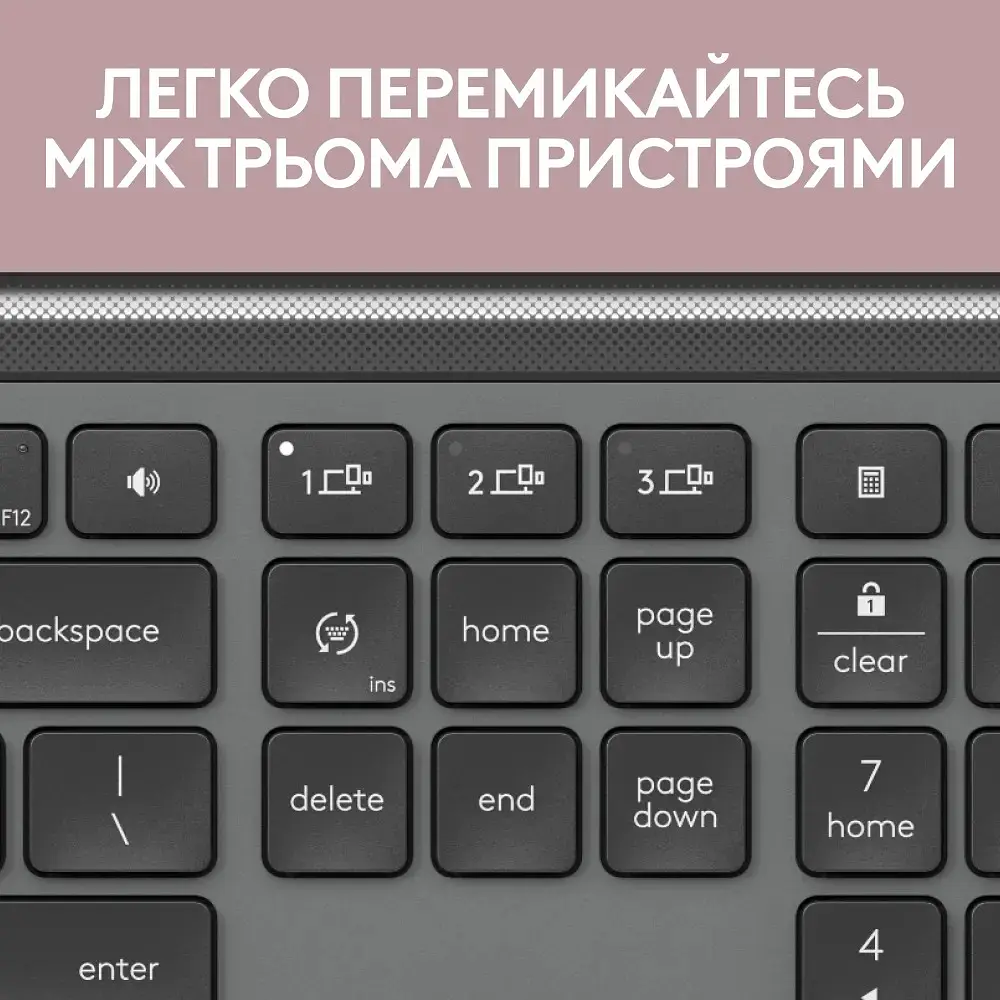 Комплект (клавіатура, миша) бездротовий Logitech Signature Slim Combo MK950 Graphite (920-012490) - фото 7