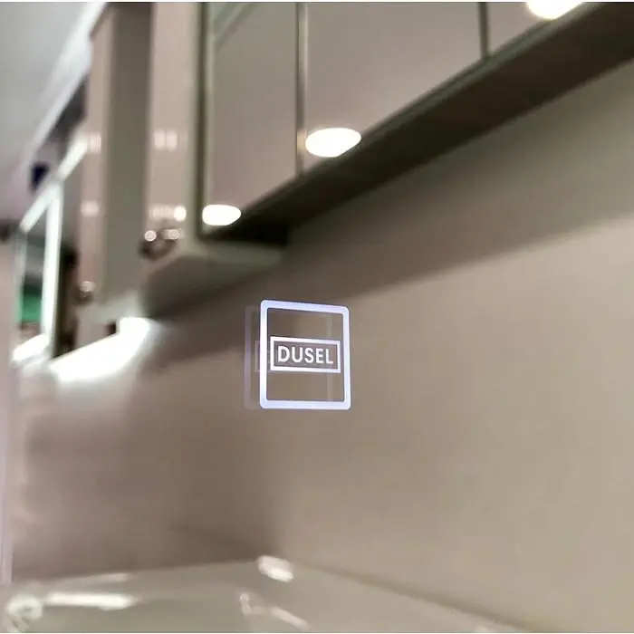 Дзеркало Dusel Led DE-M0065D Silver 100x75 см сенсорне включення + підігрів, Сірий - фото 2
