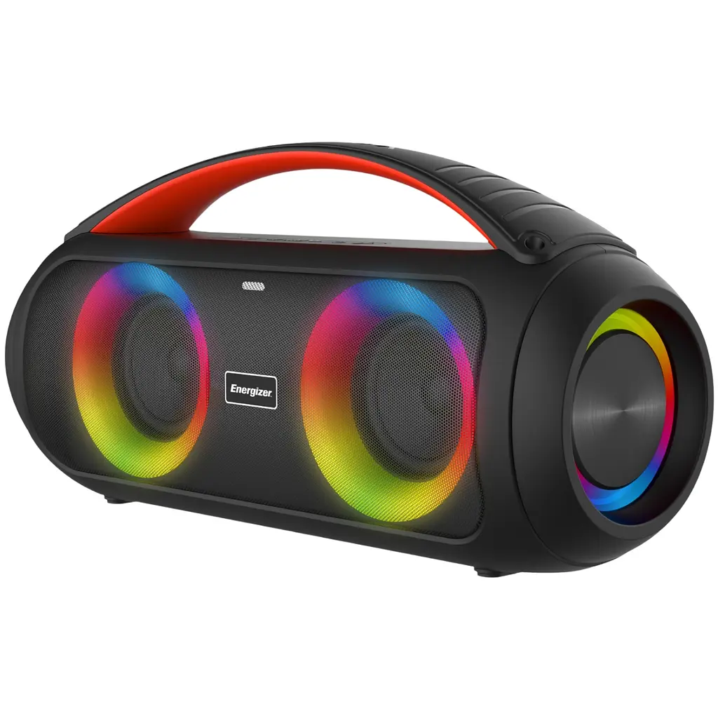 Акустична система 1.0 Energizer 20Вт Bluetooth 5.3 TF/USB/AUX/FM/TWS/MIC, Dual 3” Drivers чорна - фото 2