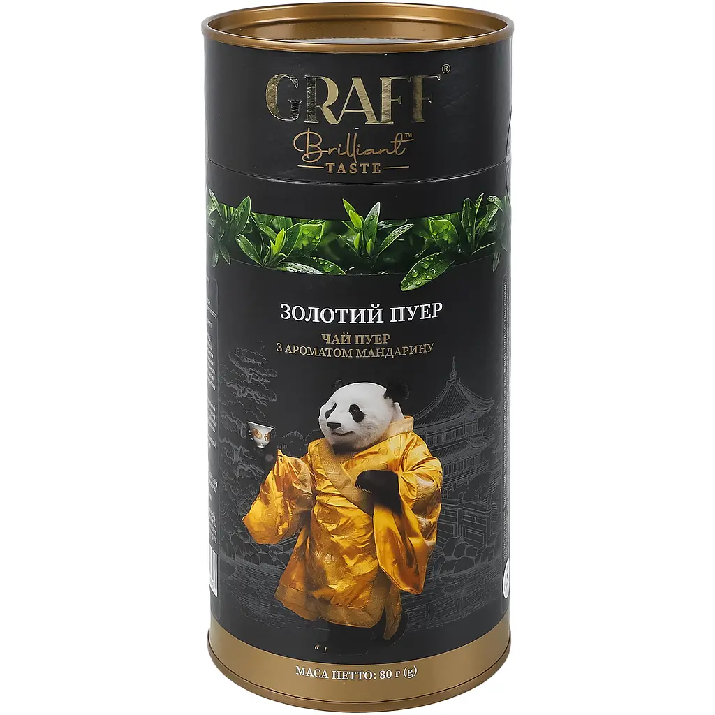 Чай пуер Graff Gold Puerh з мандарином  240 г (3 шт. х 80 г) - фото 2
