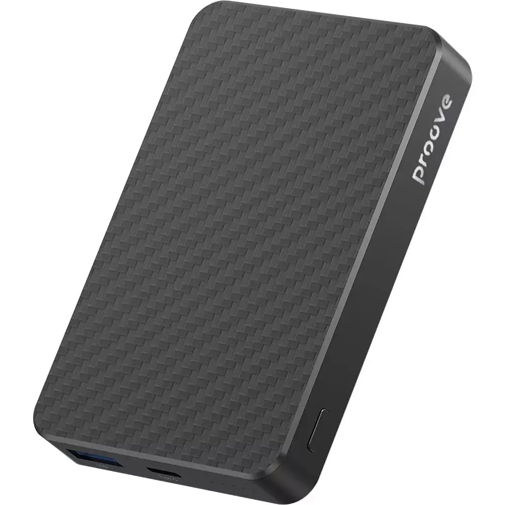 Універсальна мобільна батарея Proove Carbon Slim 22.5W 10000mAh Black (PBCS22110001) - фото 2