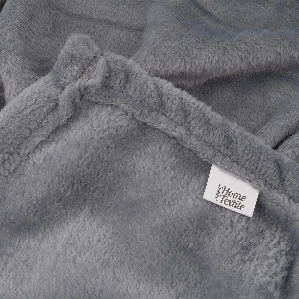 Плед Ardesto Flannel 200 х 220 см 100% поліестер сірий світлий (ART0228SB) - фото 4