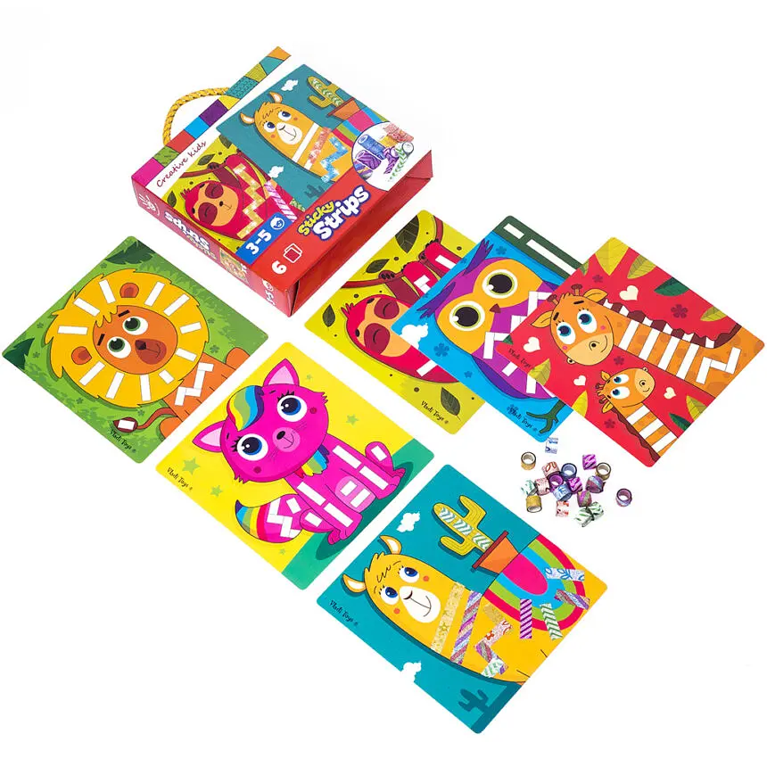 Набір для творчості Vladi Toys Sticky strips, Лама, укр. мова (VT4433-04) - фото 2