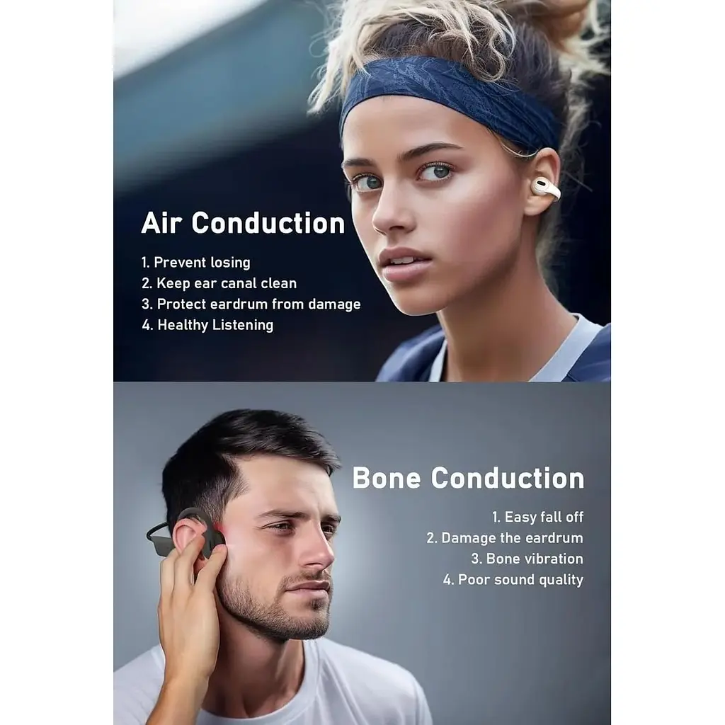 Навушники Tonemac Q7 EarClip Bluetooth 5.3 Bluetooth з мікрофоном ENC - фото 5