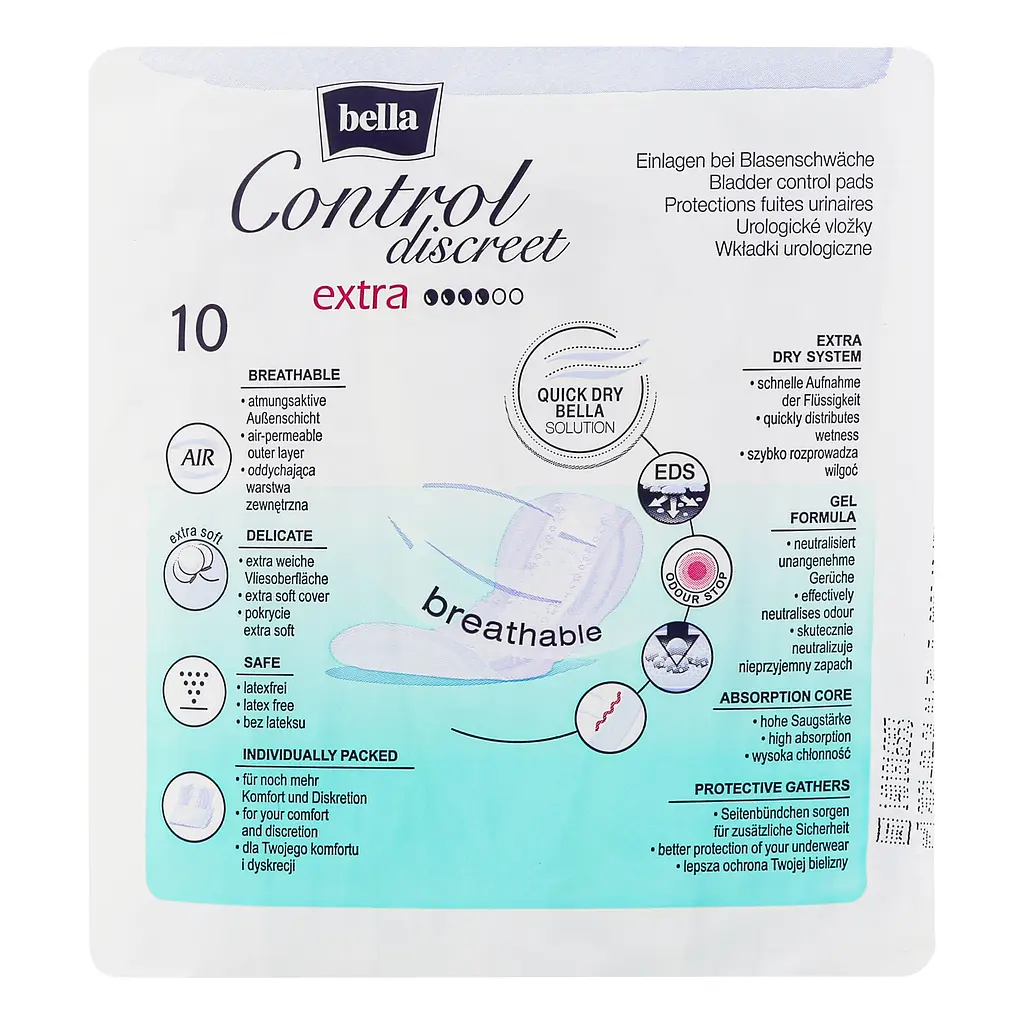 Прокладки урологічні Bella Control Discreet Extra 10 шт. - фото 5