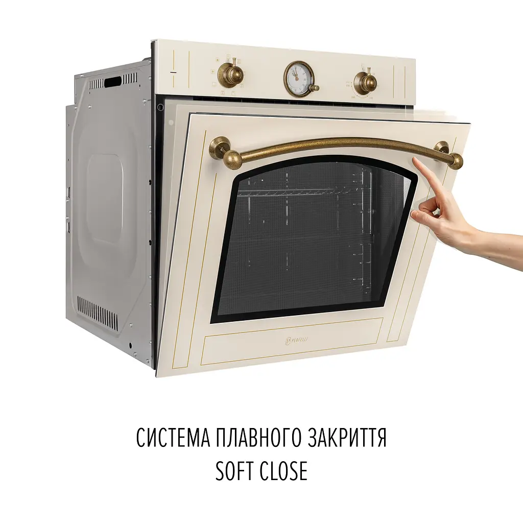 Духовой шкаф электрический PERFELLI RETRO 6A8N BEIGE - фото 2