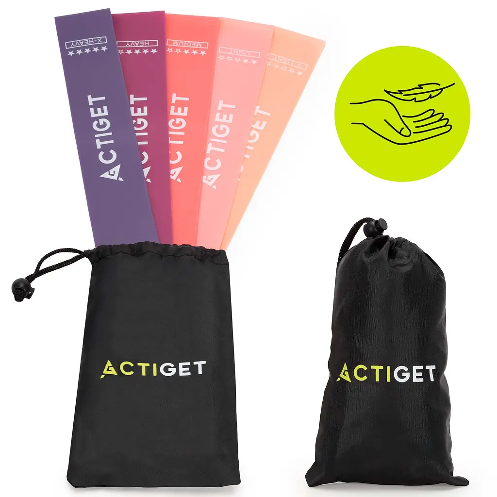 Резинки для фітнесу Actiget Mini Power Band набір 5 шт 1-20 кг ACT0105 - фото 6
