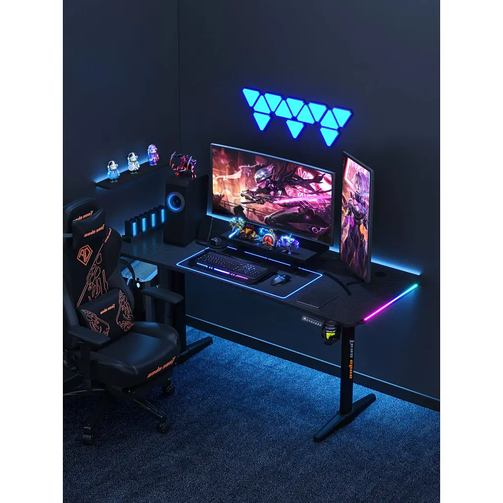 Комп'ютерний ігровий стіл Anda Seat Terminator RGB (AD-D-DD1-1600L-01-BB) [123502] - фото 14