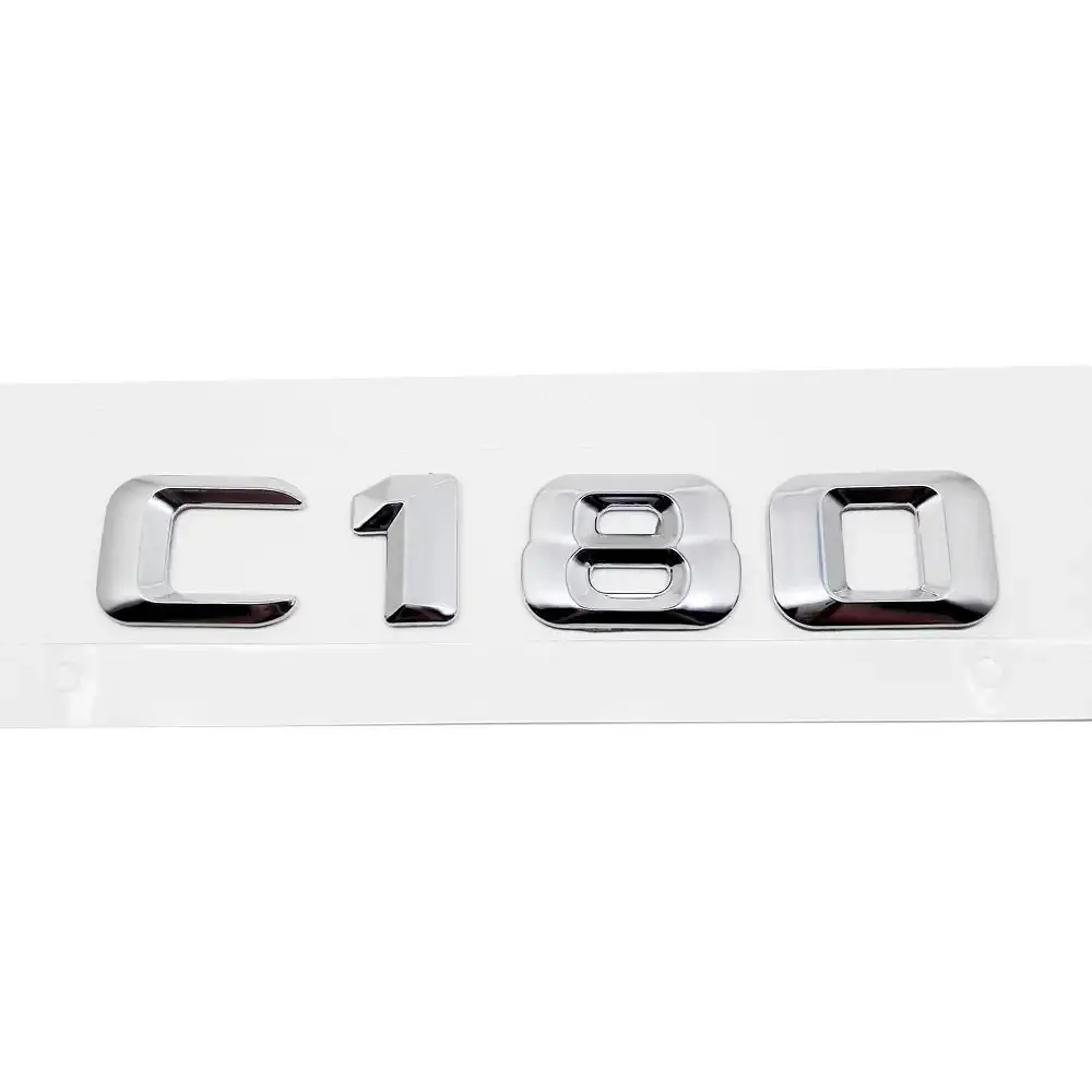 Емблема напис C180 для Mercedes (Хром) 135х26 мм (на скотчі) A2028171215 - фото 2